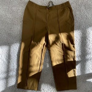 High-Rise Slim Straight Fit Ankle Pull-On Pants